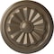 Ekena Millwork Olivia Ceiling Medallion (Fits Canopies up to 2 1/8"), Hand-Painted Warm Silver, 7 7/8"OD x 1 1/8"P CM07OLWSS - alternate 1